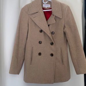 Calvin Klein Wool Coat - Camel